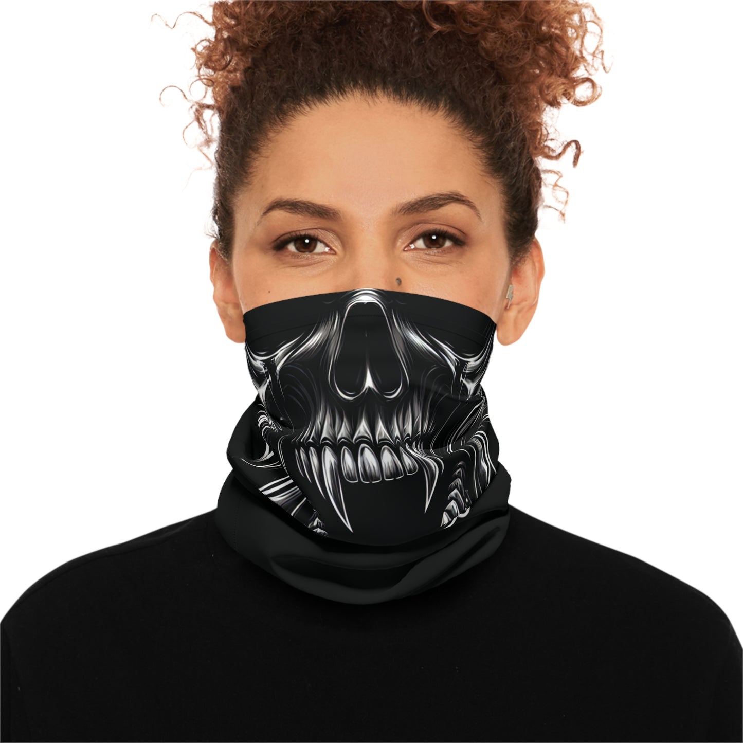 Black Skull & Wings Lightweight Neck Gaiter